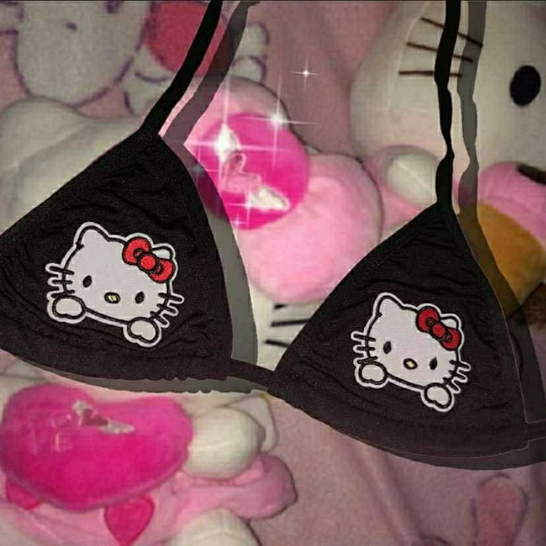 Hello Kitty brasier en negro. 34 a-36 C., Negro : : Ropa,  Zapatos y Accesorios