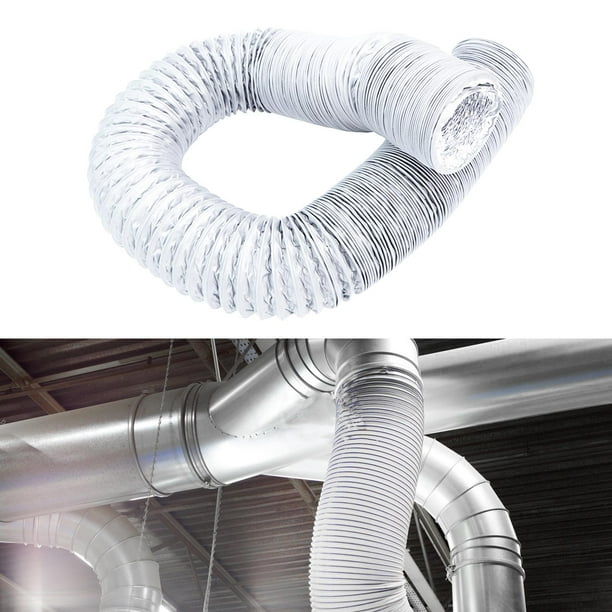 Conducto de ventilación de conducto de aluminio de 19 pies de largo Tubo de  ventilación Tubo de ventilación de secador universal Conducto de .92  pulgadas Macarena Tubo de ventilación de la secadora
