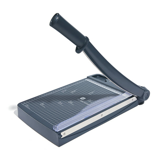 Cortadora de papel A4, mini cortador de guillotina de 6 pulgadas (5.984 in)  de longitud de corte, máquina de corte de papel de escritorio con cabezal