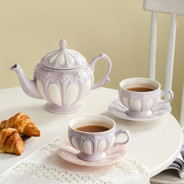 Tazas de café de cerámica de estilo europeo, desayuno de taza de