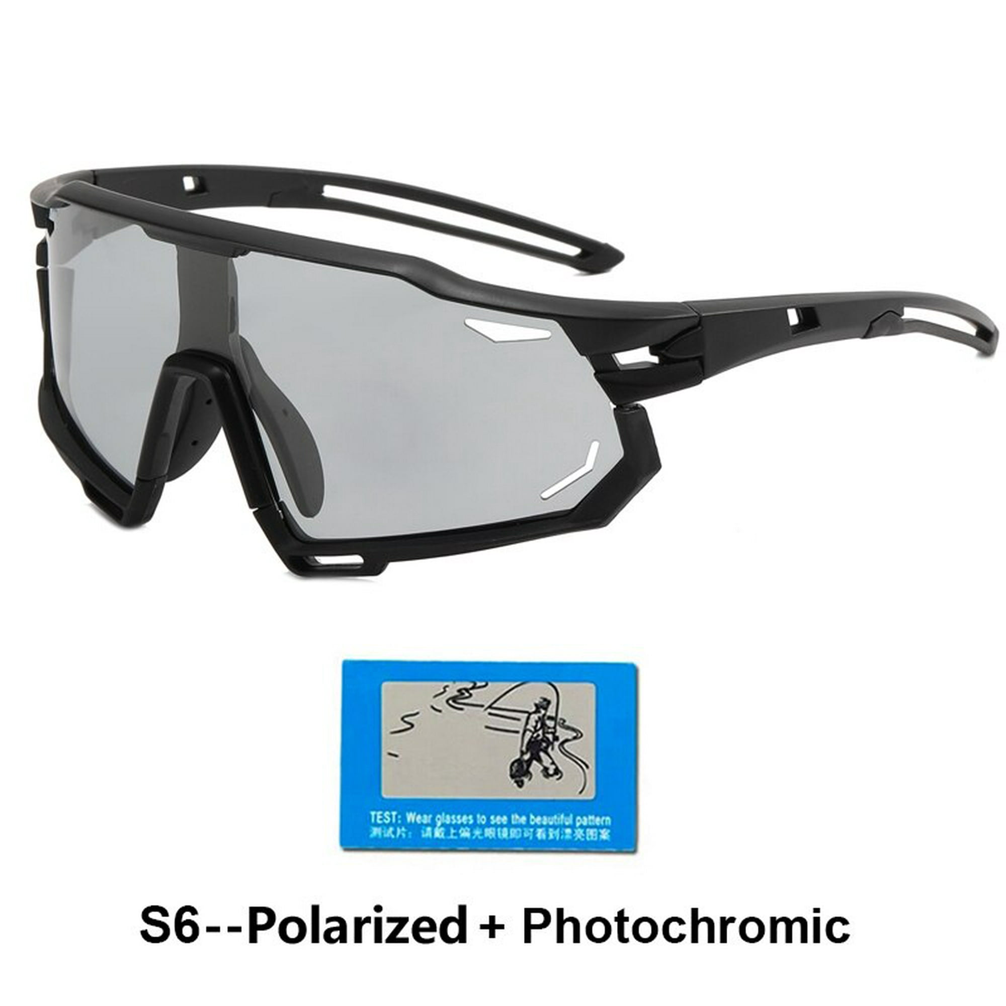 Gafas deportivas polarizadas para hombre y mujer, lentes para bicicleta de  montaña y carretera, UV400 qiuyongming unisex