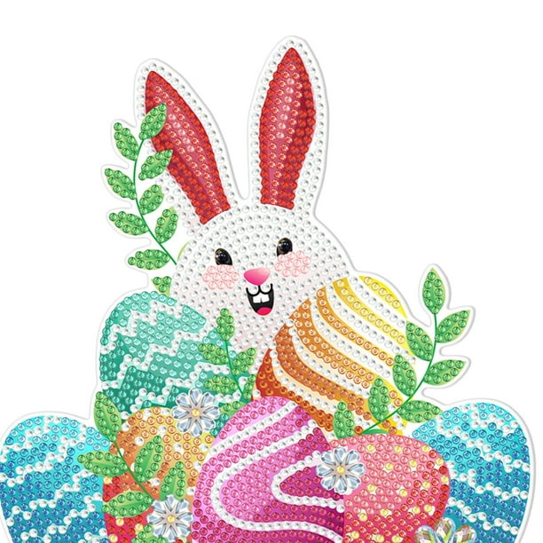 Pintura de diamante con patrón de Panda de dibujos animados para niños,  pintura de diamante redonda hecha a mano con conejo de azulejos – Los  mejores productos en la tienda online Joom