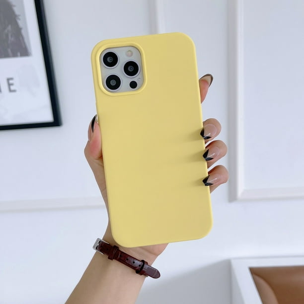 Funda de silicona de doble capa iPhone 11 Pro Max (amarillo/negro) 