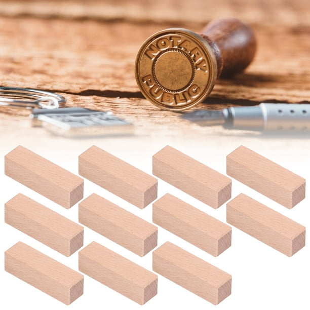 Bloques de madera para tallar, sellos de madera sin terminar, haya Natural,  herramienta de tallado DIY, 7x2x2cm, para talladores principiantes y  expertos, 11 Uds.