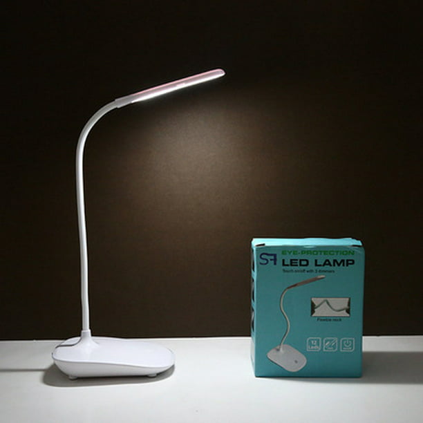 Lampara de mesa con luz LED y sensor táctil lampara de lectura recargable  USB