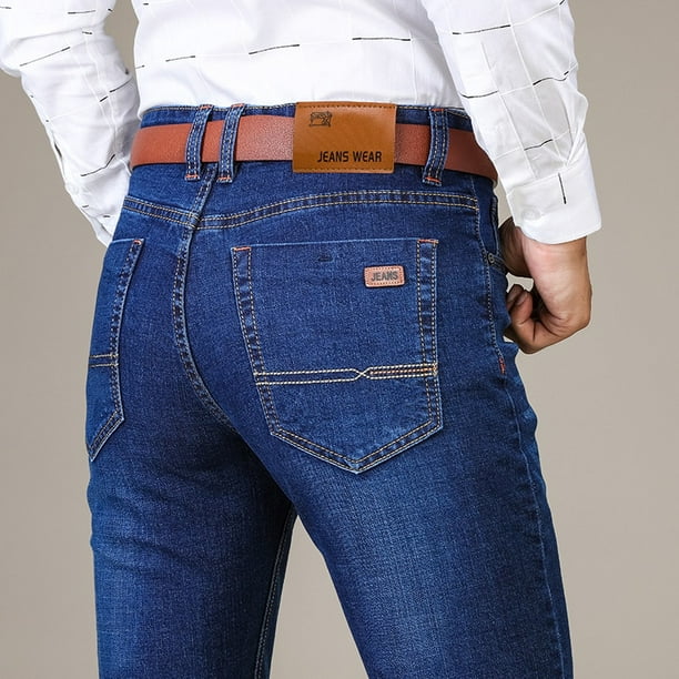 Pantalones vaqueros de negocios para hombre, Jeans elásticos