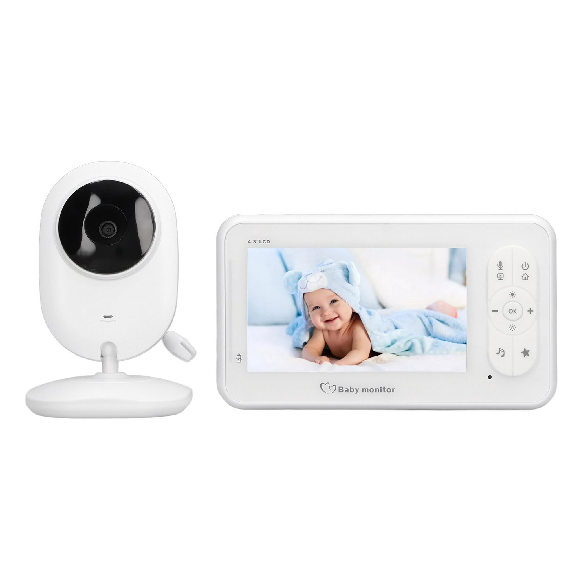 Cámara para bebé almacenamiento de vídeo de largo alcance de 3MP monitor  para bebé soporte giratorio conversación bidireccional para el hogar  ANGGREK Otros