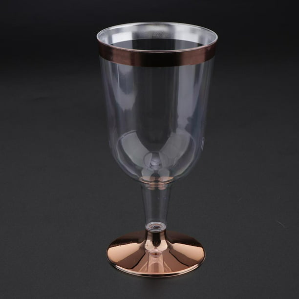 Copas de champán de plástico piezas, vasos de tostado de plástico de 7 ,  vasos desechables para cócteles para Yotijar Copas de vino rojo desechables