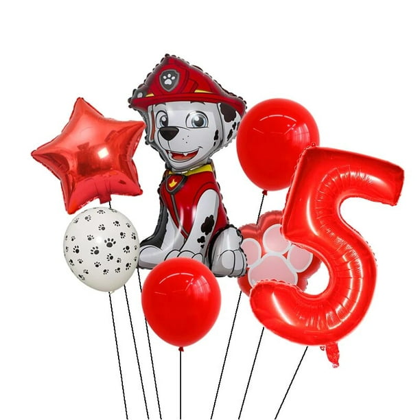 PAW PATROL patrulla canina globos de papel de aluminio para niños  decoración de fiesta de cumpleaños patrulla canina perro globo suministros