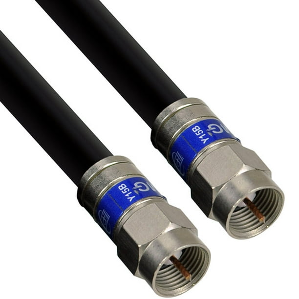 Conector de antena de televisión de alta calidad RG6 con cable de  alimentación de 2 - China Cable coaxial RG6, cable coaxial