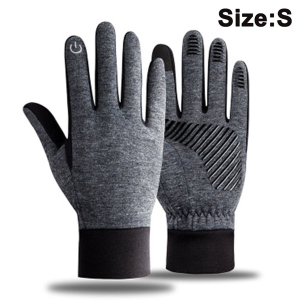  Guantes cálidos de invierno para hombre, guantes de silicona  antideslizantes para pantalla táctil, guantes de esquí cálidos e  impermeables para ciclismo y trabajo al aire libre, negro_S : Deportes y  Actividades