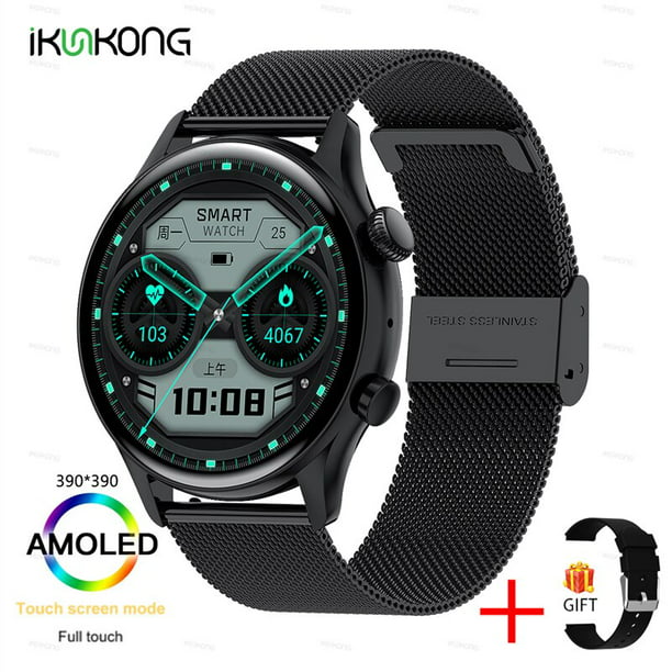 Reloj inteligente 2023 NFC para hombre, pantalla de 390x390, siempre  muestra la hora, llamada Blueto Tan Jianjun unisex