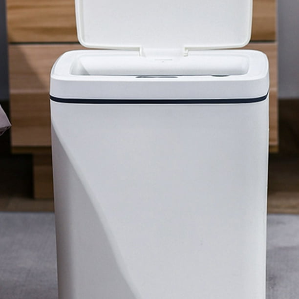 Papelera Cocina Eléctrico Cubo de basura de inducción inteligente Cubo de  basura automático Cubo de basura eléctrico (Blanco)