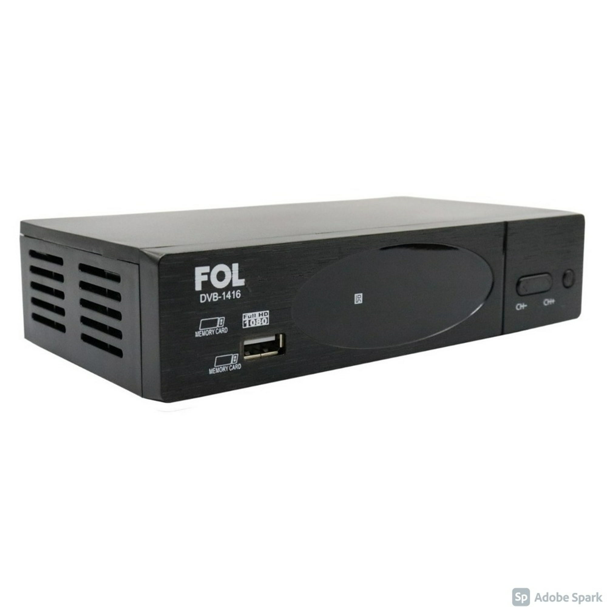 Decodificador FOL DVB1416 / Negro, Streaming, Pantallas, Audio y video, Todas, Categoría