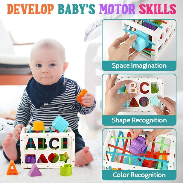 Aliex Juguetes Bebes 6 Meses - 3 año, Montessori Educativos Juguetes  Sensoriales Regalos para Bebe 8 12 Meses 1 2 Año : .es: Juguetes y  juegos