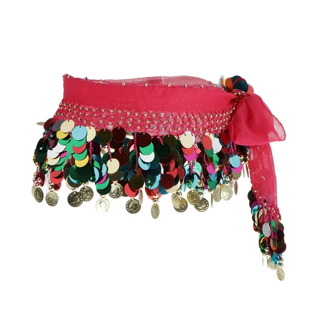 Disfraz de gitana para mujer, accesorios de danza del vientre, bufanda  gitana con monedas, bufanda de cadera gitana para mujer (morado) :  : Ropa, Zapatos y Accesorios