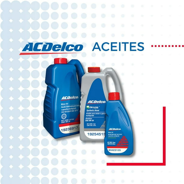 Aceite Para Motor 5w30 Acdelco Sintético Dexos Gen 2 Gasolina De 5 L