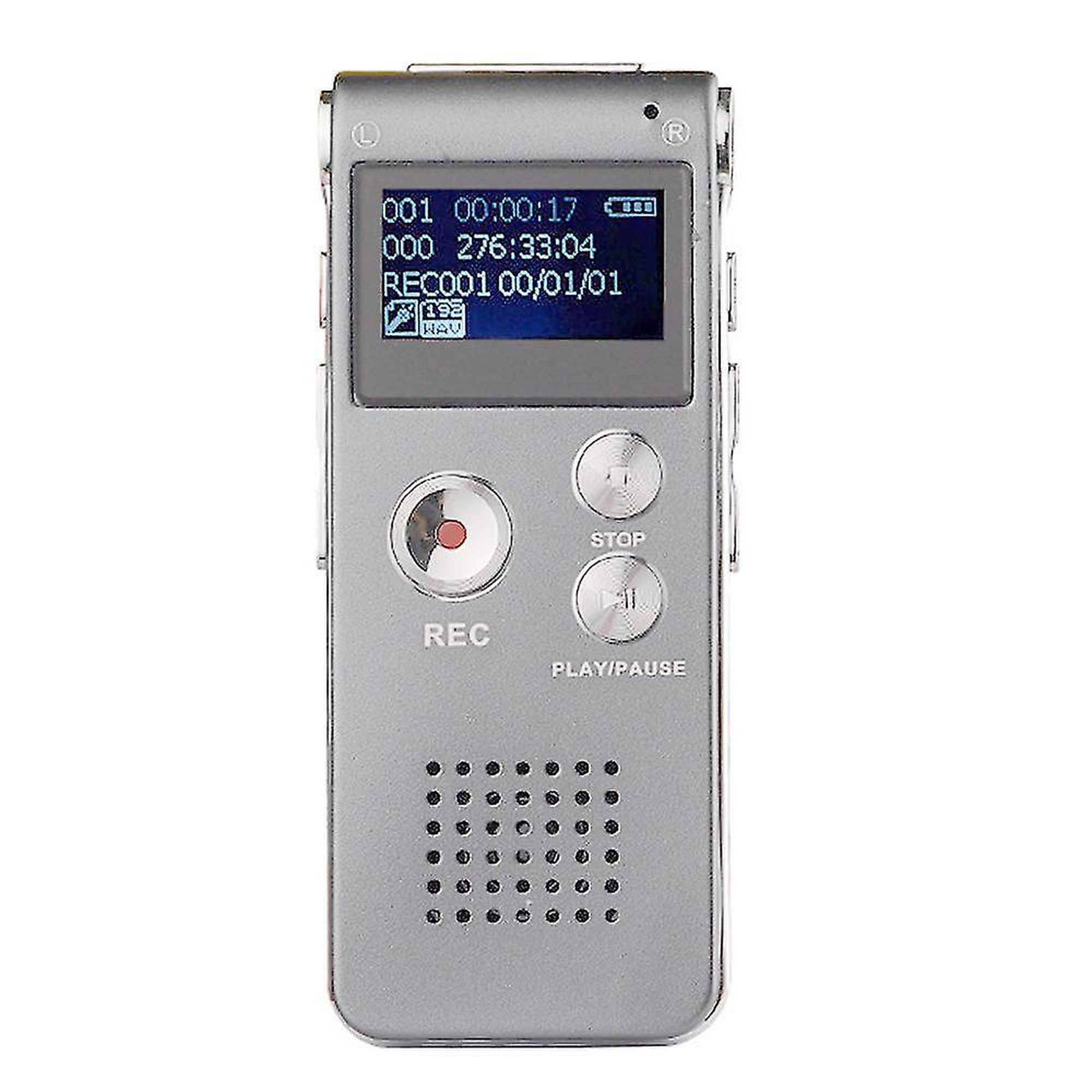 QZT-grabadora de voz pequeña, reproductor MP3, grabadora de Audio activada  por sonido, dictáfono profesional portátil