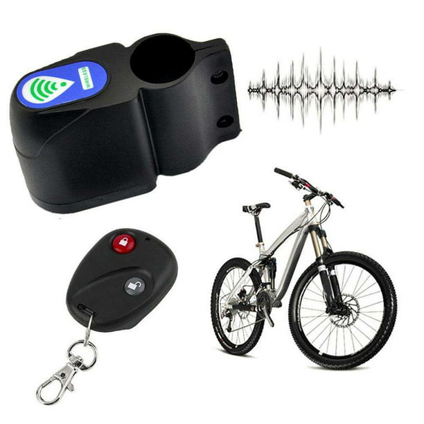 WSDCAM Paquete de 2 alarmas de bloqueo de bicicleta con control remoto  universal sistema de bloqueo de alarma de seguridad antirrobo para bloqueo  de