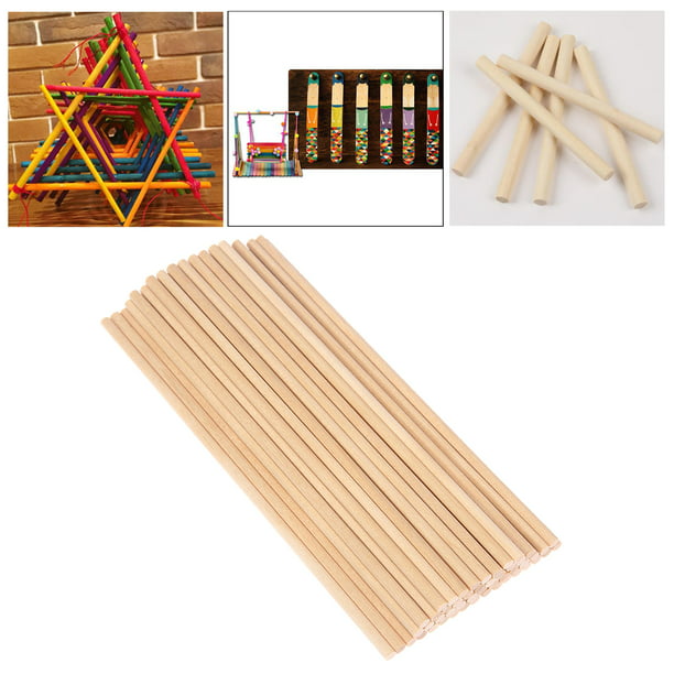 Palos de madera para manualidades, decoración de madera, a granel
