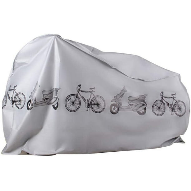 Funda para bicicleta impermeable [200 x 110 x 70 cm] garaje para bicicletas  lona para bicicletas funda protectora lona con orificios para candados  bolsa protección contra el polvo lluvia nieve UV para