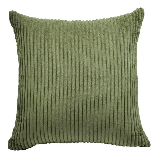 Olive Green Ribbed Throw