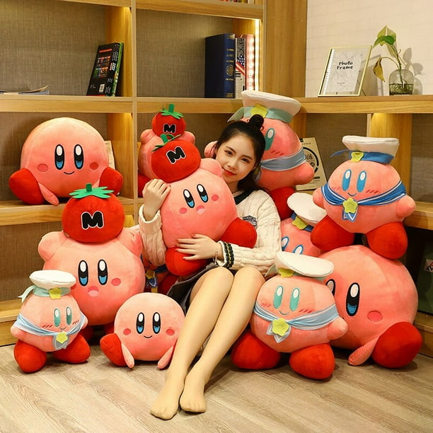 10-60cm estrella de dibujos animados Kirby muñeco de peluche almohada niños  regalo de cumpleañoszhangmengyaD2+Middle Size zhangmengya unisex