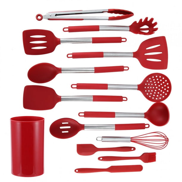  Juego completo de utensilios para la cocina, esencial para el  hogar, 83 unidades, Rojo : Hogar y Cocina