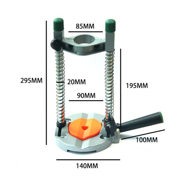 Guía de taladro Vertical con portabrocas, soporte de perforación