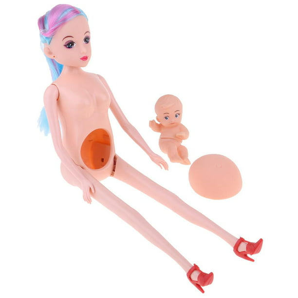 30cm muñeca Barbie embarazada, bebé embarazada, conjunto de regalo la  familia para una familia de seis, juguetes de los niños