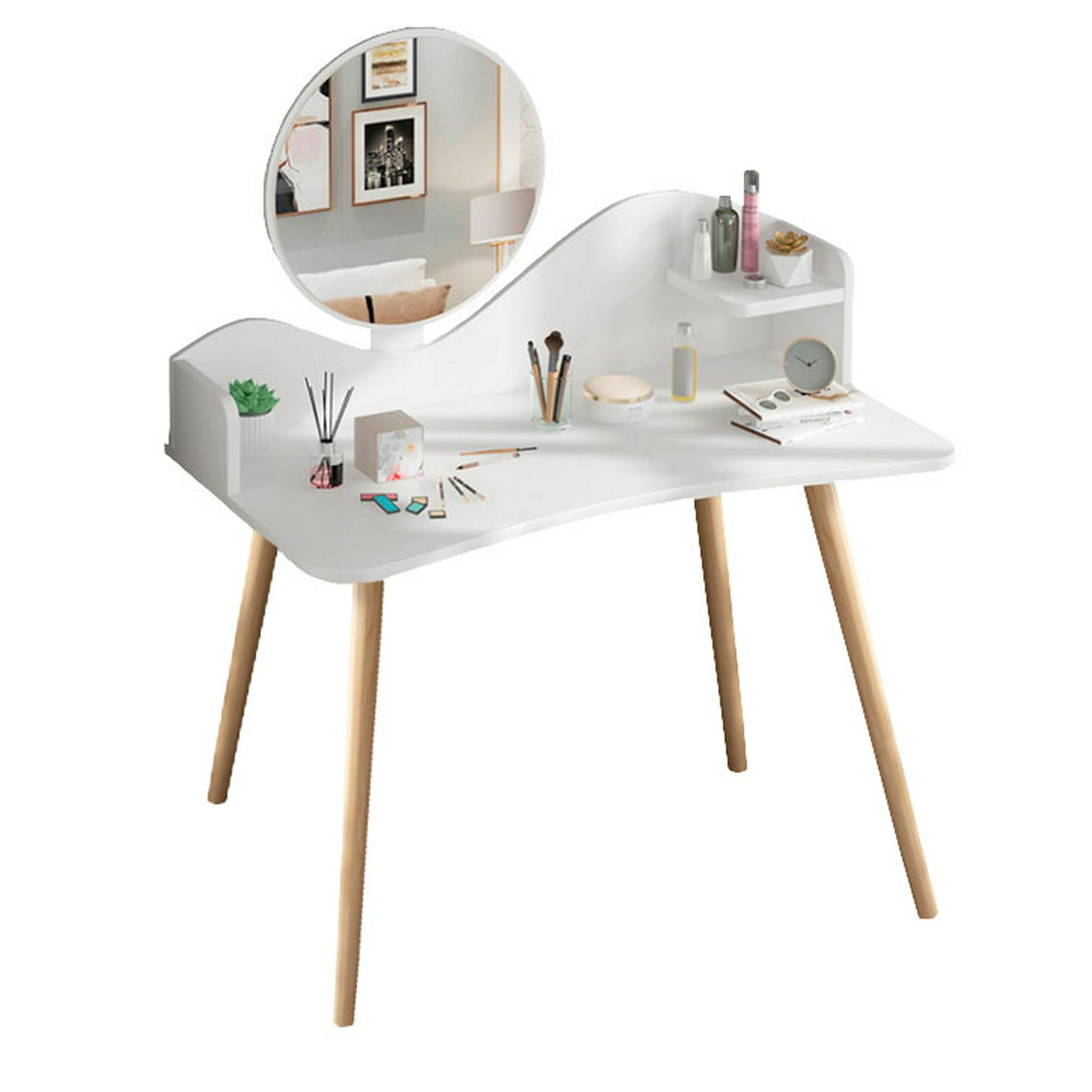  UPGENT Moderna mesa de tocador minimalista, mesa de