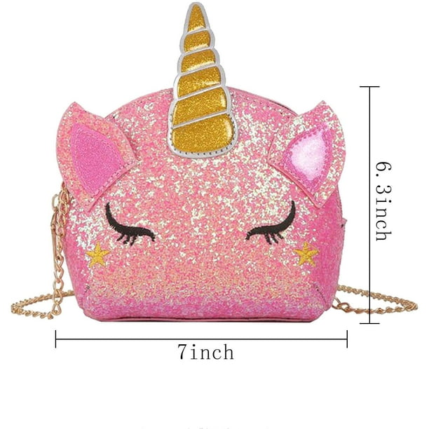 bolsos para niñas pequeñas, bolso de unicornio brillante, minibolsos de princesa Sincero Hogar | Walmart en línea