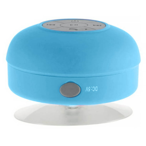Altavoz Bluetooth impermeable, altavoces de ducha IPX7, pequeño altavoz  portátil con clip y 2 ventosas, micrófono integrado, altavoz manos libres  para