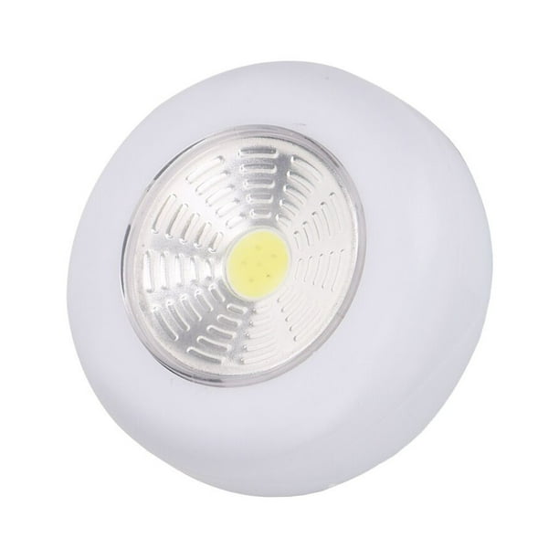 Luces LED autoadhesivas que funcionan con pilas, lámpara de luz nocturna  LED autoadhesiva alimentada por 3