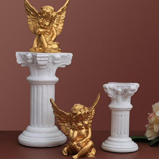 Pedestal decorativo de boda para planta, columna romana griega, estilo  antiguo, pilar romano, dorado, 74cm de alto -  México