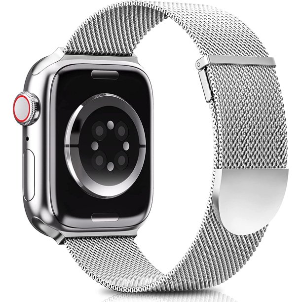 Correa Para Apple Watch 42 / 44 Mm Milanés De Acero Inoxidable