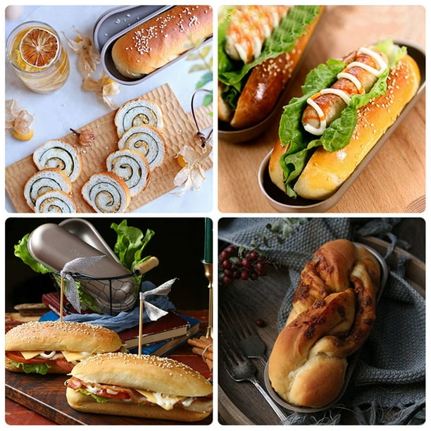 Molde para pan estilo hotdog