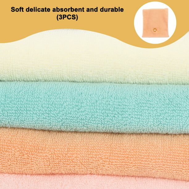 3 toallas pequeñas absorbentes gruesas para lavarse la cara, toallas de  dibujos animados de encaje para el hogar 25 * 50 cm Vhermosa BST3049390-3