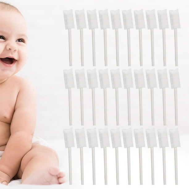 Cepillo de dientes para bebés, cepillo de dientes para bebés, limpiador de  lengua desechable, gasa cepillo de dientes para limpieza oral infantil