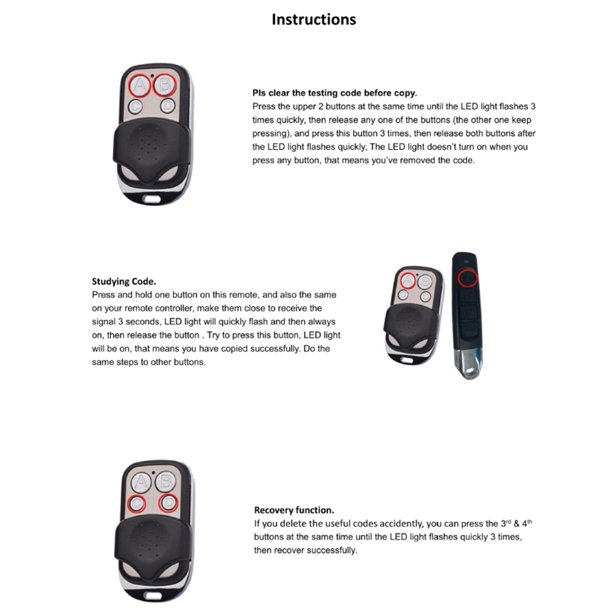 Control remoto inteligente para abre-puertas de garaje, compatible