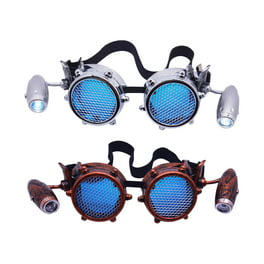 Gafas Steampunk Funky para fiesta, gafas de lupa Ocular rústica para  disfraz de fiesta