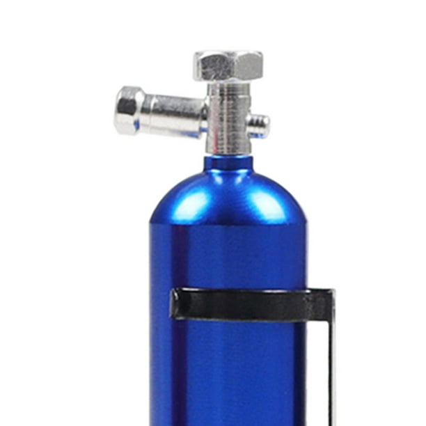 WEISHUJI Accesorio de decoración de botella de nitrógeno de simulación,  decoración de botella de nitrógeno de simulación de metal para 1:10 RC  Crawler