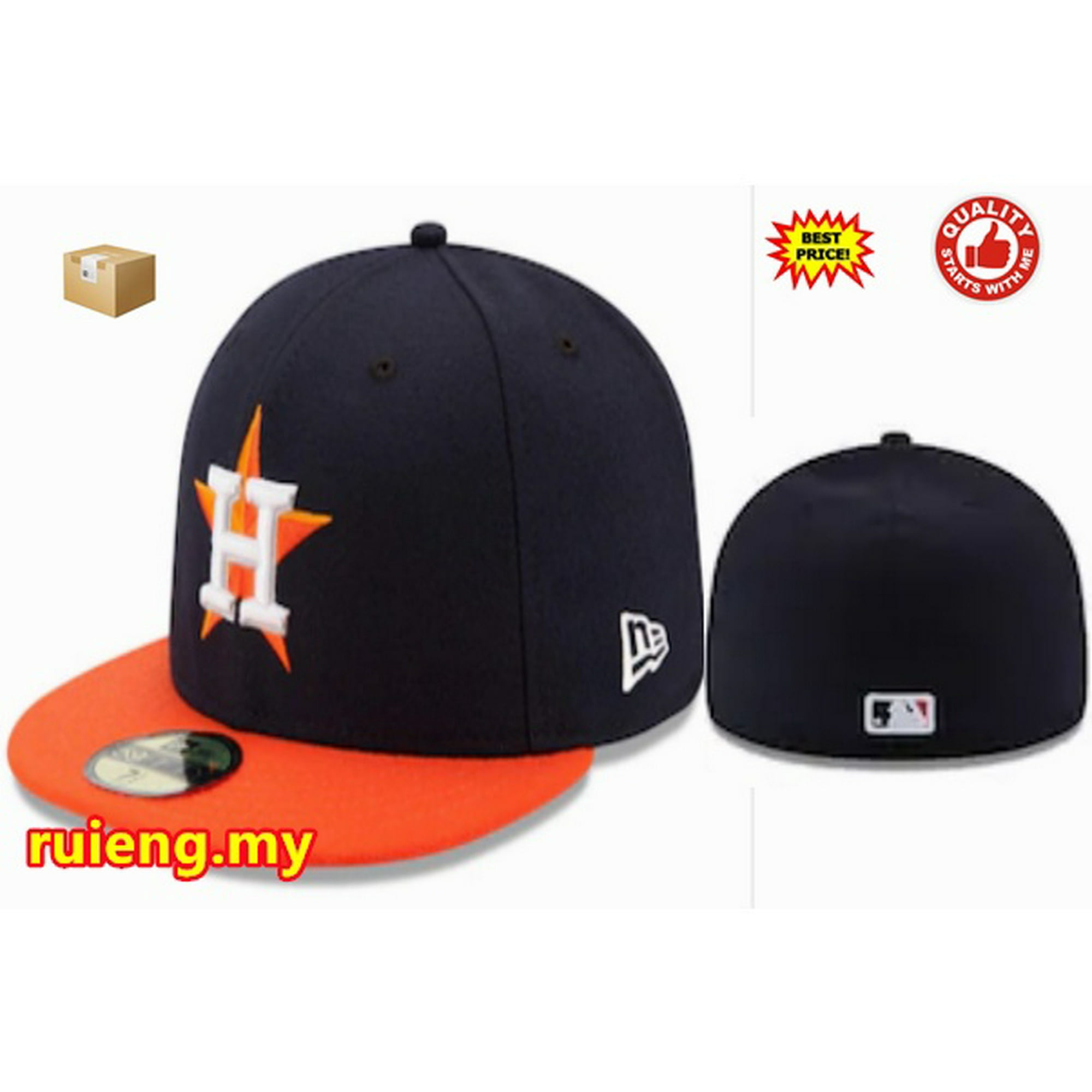 MLB Houston Astros Fitted Hat Hombres Mujeres 59FIFTY Gorra