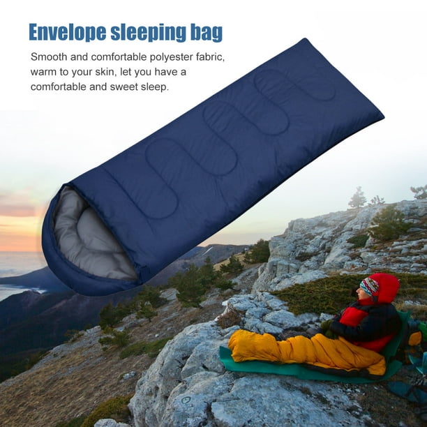 Bolsa De Dormir Escalada Saco de dormir ultraligero para exteriores Saco de  dormir de viaje para 4 estaciones (azul marino) Likrtyny Para Estrenar