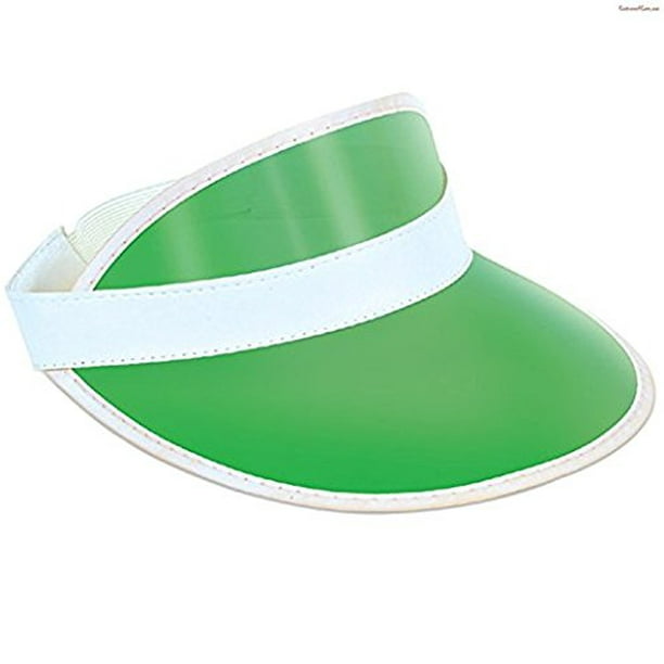 Visera de de plástico verde transparente (paquete de 12) The Beistle Company 60313-G | Walmart en línea