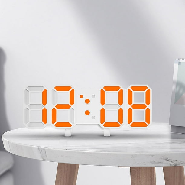 Reloj De Pared LED 3D Diseño Moderno Digital Mesa/Temperatura