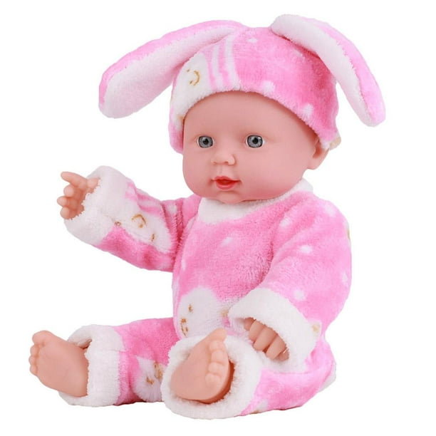 Muñecas de simulación de bebé, vinilo suave, muñeca relajante realista, juguetes  para niñas (rosa) JShteea El nuevo