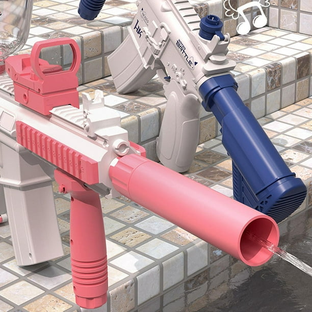 Novas armas de água elétrica chegam M4, armas de esguicho automáticas para  crianças de 8 a 12 anos, armas de água poderosas até 32 pés, brinquedo de  verão de água para piscina