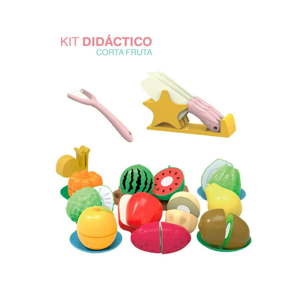 Kit Para Cortar Frutas Y Verduras Juguete Cocina Montessori YEI YI-SCSM21