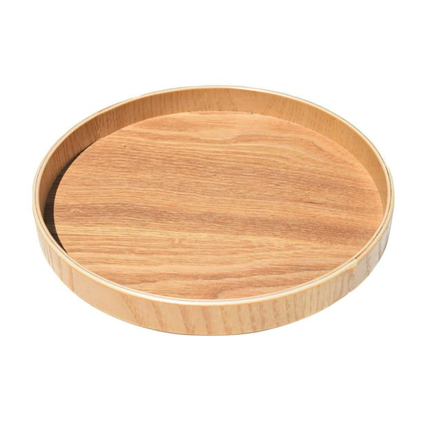  Bandeja de servir de madera redonda para el diámetro